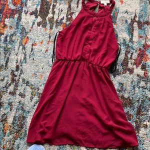 Burgundy Flow Dress